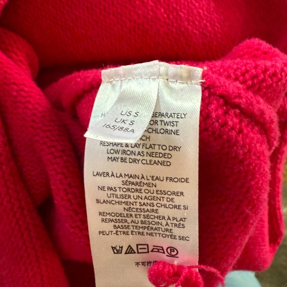 Anthropologie Maeve Crystal Tunic Sweater Barbie Hot Pink Size S - Picture 2 of 7